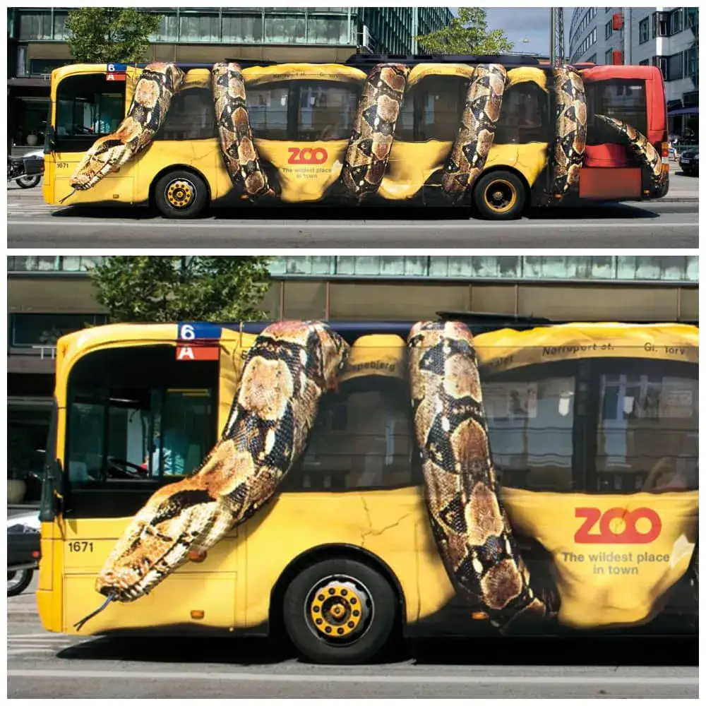 تبلیغات روی بدنه اتوبوس